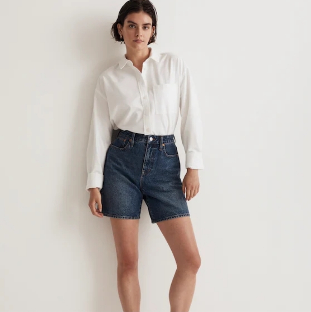 Madewell Baggy Jean Shorts Size 27 NWT